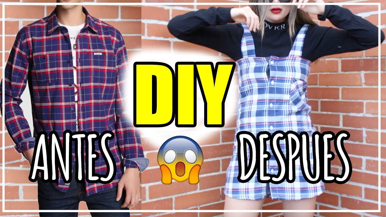 DIY - ASÍ TRANSFORME UNA CAMISA MASCULINA A JARDINERA/ Michelle Macia