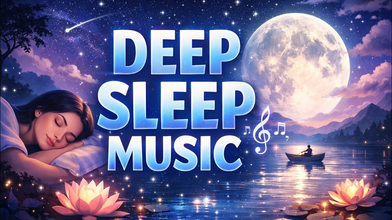 Deep Sleep Music 🌙 Calm Night Lake Ambience | Relaxing Meditation Music for Stress Relief & Insomnia