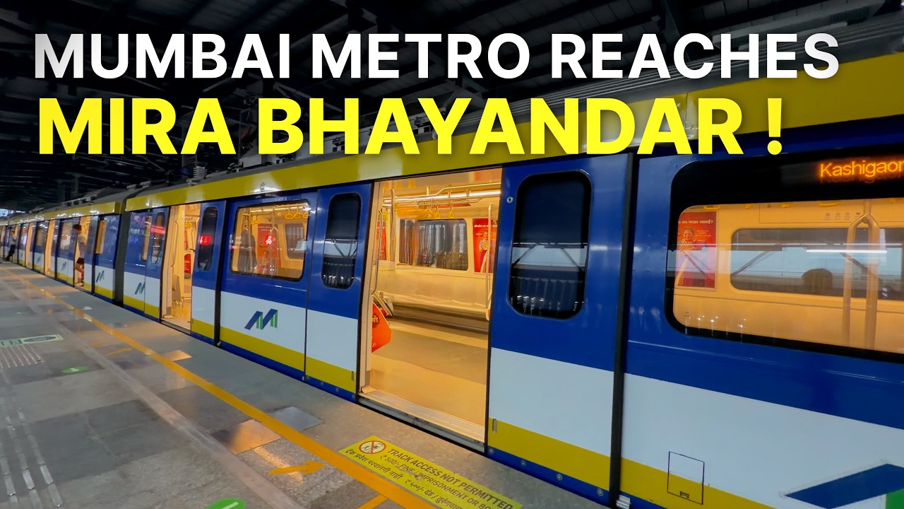 Mumbai Metro Line 9 First Day First Journey | Mumbai Metro Goes Beyond Mumbai !  Mira Road Metro