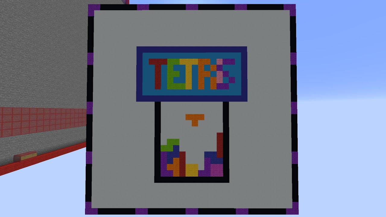 Tetris in Minecraft run on the fastest computer (HB Core 6) - CPU: 200IPS, 20Hz, 12bit