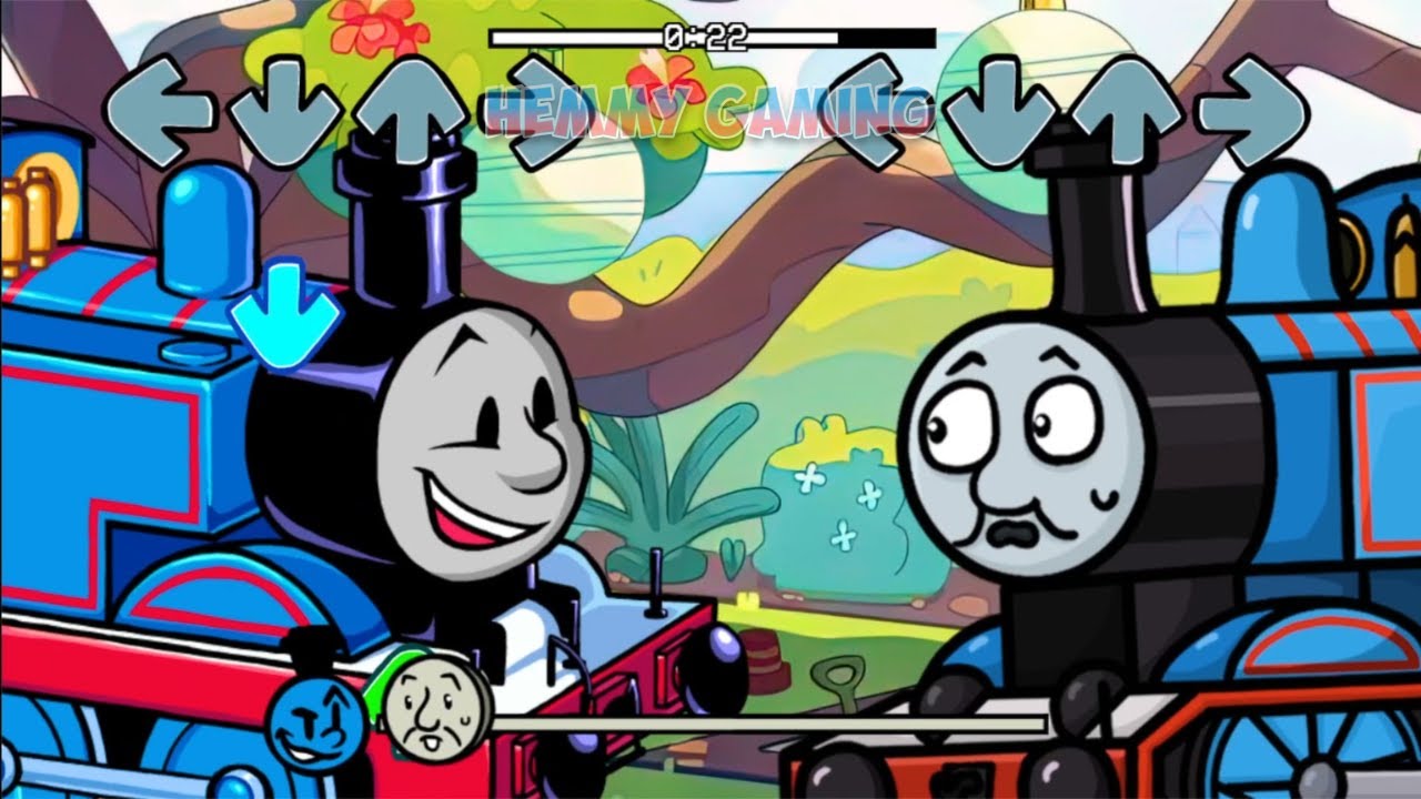 [SWAP] FNF Thomas and Friends ALL PHASES vs Thomas Big Engine Brawl Sings Bluey Can Can