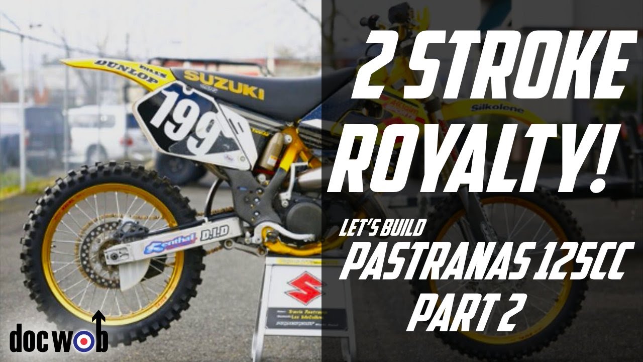 DOCWOB TV - Travis Pastrana's FACTORY BIKE! - Suzuki 125cc 2 Stroke - Engine and Clutch fit!