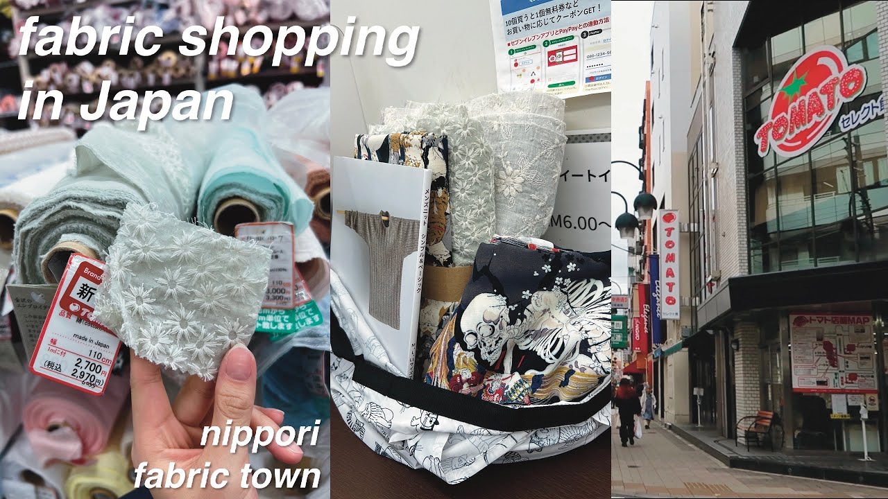 Exploring Nippori Fabric Town & Haul | Tokyo Yarn Stores Puppy Yarn, Amimono SPIN | CNDVLOG14