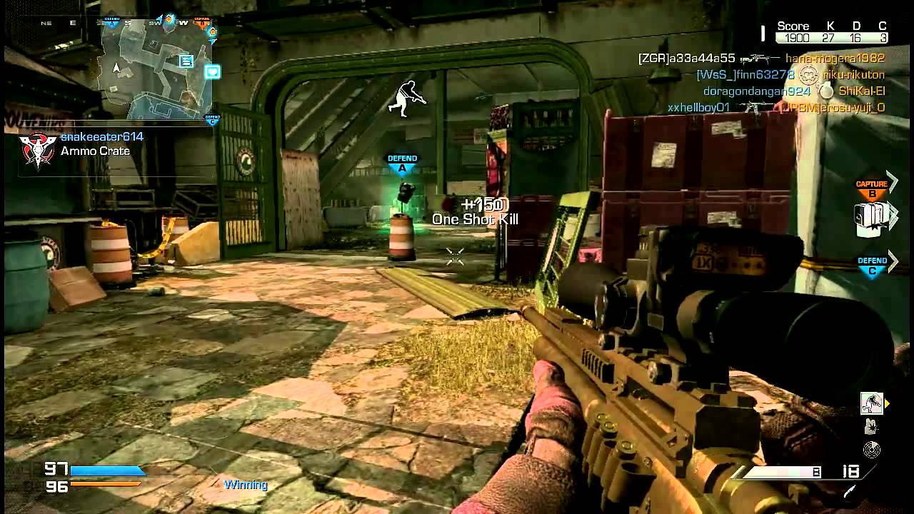 [CoD:Ghosts] a3のDOM スナイパー 60kill