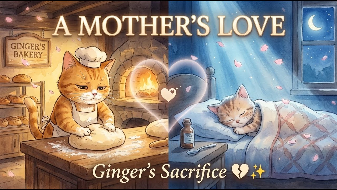 A Mother's Love | Ginger Cat Works Night Shifts to Save Her Sick Kitten 💔