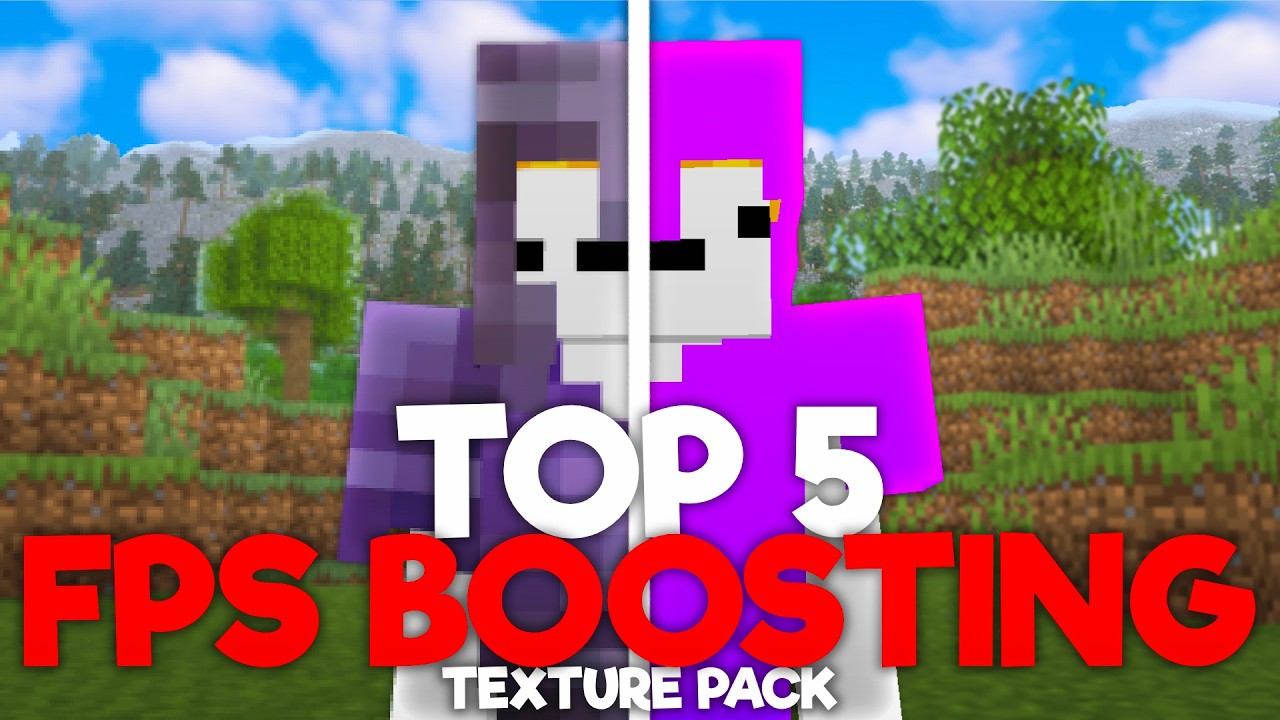 Top 5 BEST FPS Boosting Texture Packs | 1.21+