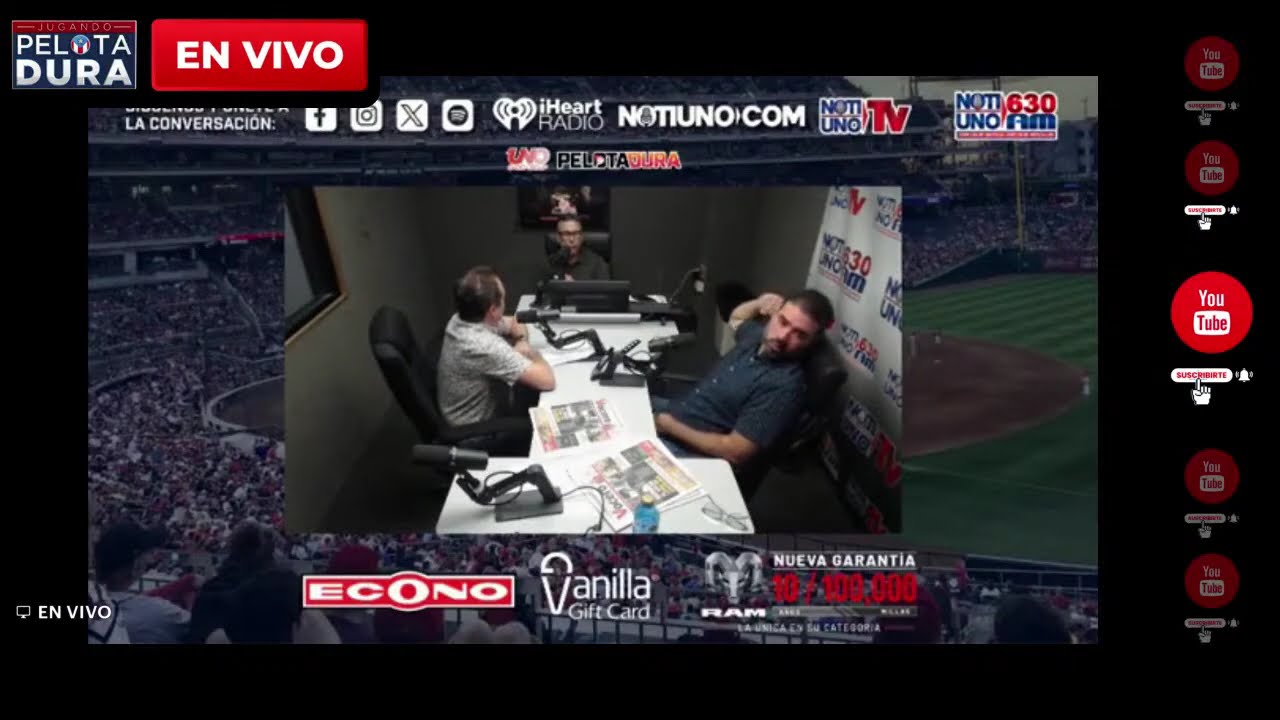 [EN VIVO] Pelota Dura por NotiUno 630 - 10 de marzo de 2026