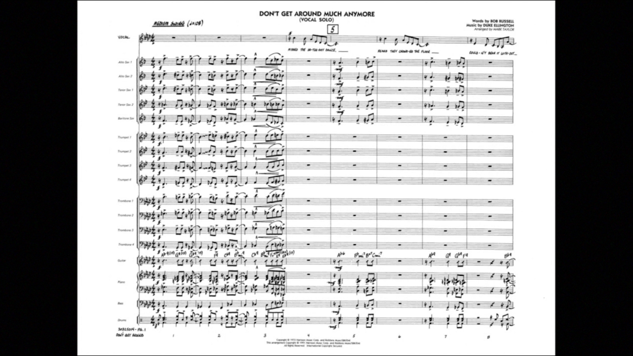 Don't Get Around Much Anymore by Duke Ellington/arr. Mark Taylor