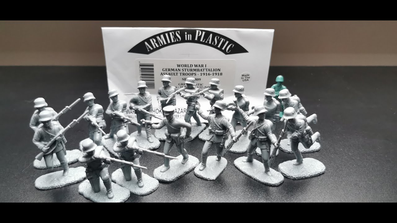 Armies in plastic WW1 German stormtroopers toy soldiers review