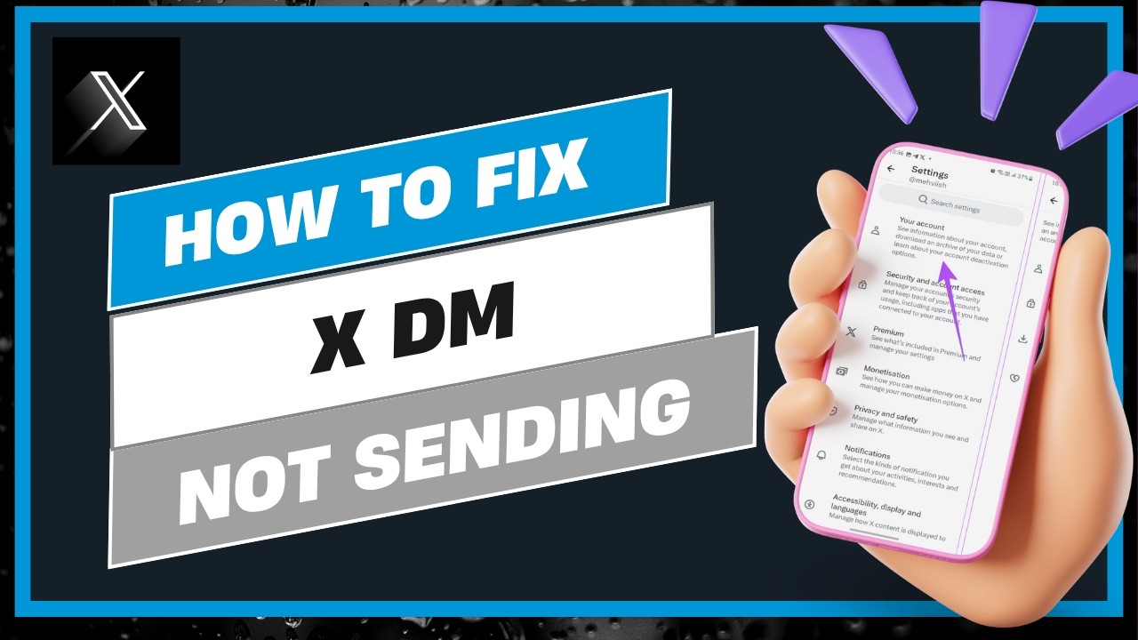 How To Fix Twitter X DM Not Sending !
