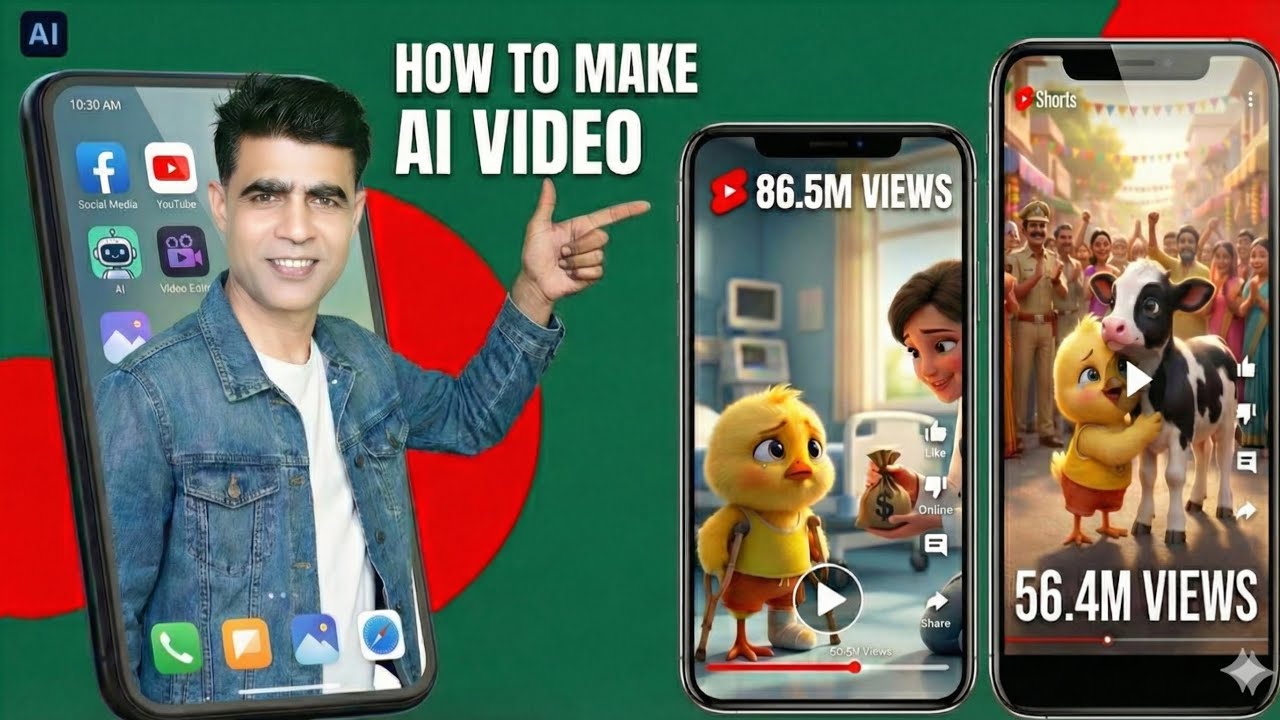cartoon video kivabe banaye | mobile diye kivabe cartoon video banabo | how to make money with ai