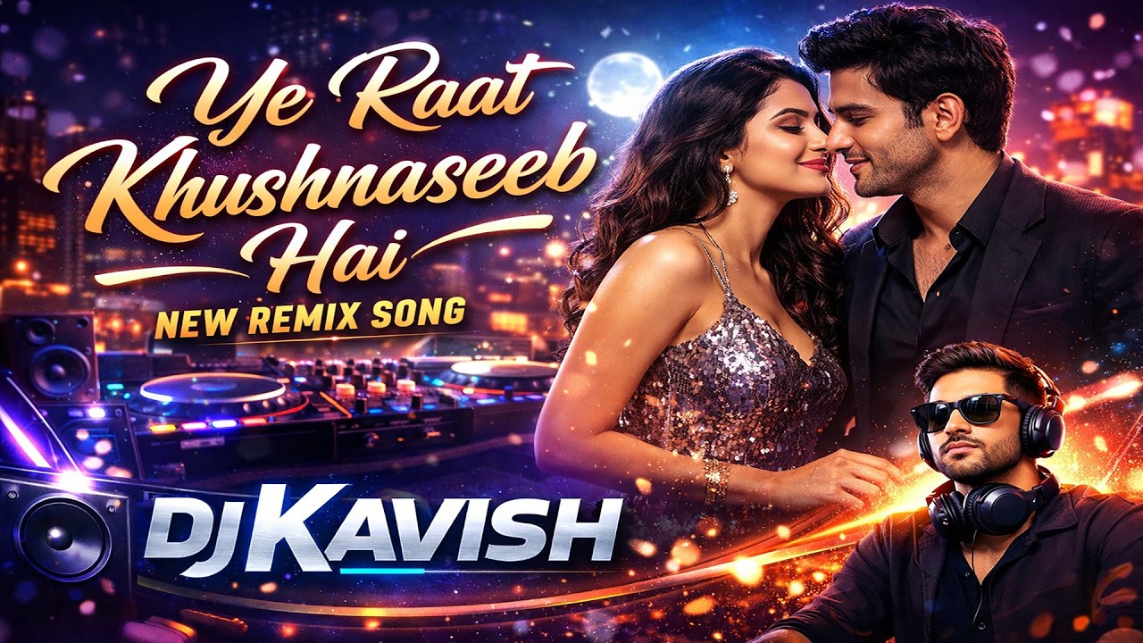 Ye Raat Khushnaseeb Hai (DJ Remix) New Hindi Dance Remix 2026 | Dj Kavish | Bollywood Party Remix