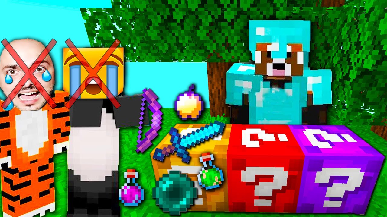 LUCKY BLOCKS RACE - CINE MOARE DONEAZA ITEMELE! I-am Batut Rau De Tot