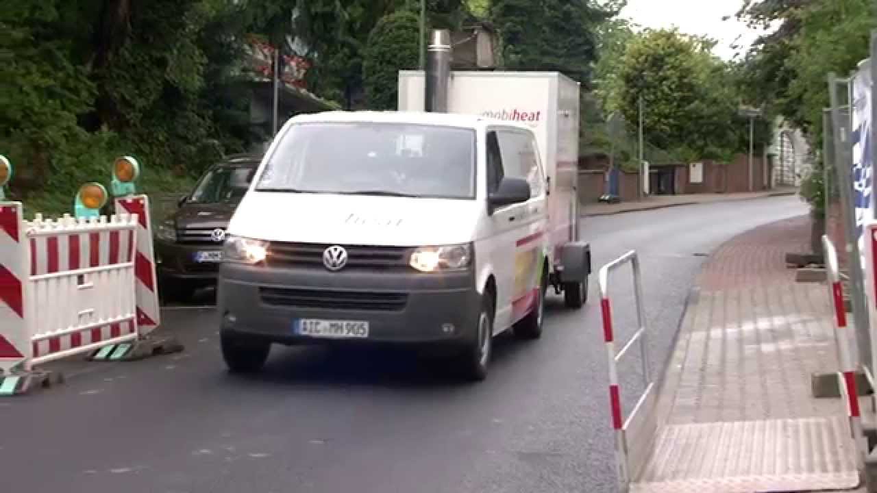 Estrichaufheizung mit mobiler Heizzentrale MH150F