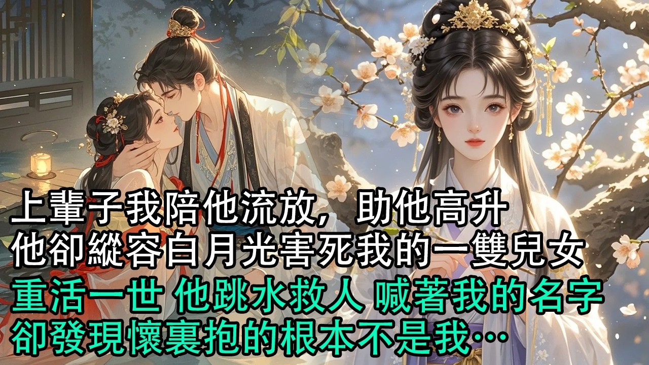 【一口氣看完】上輩子我陪他流放，助他高升，他卻縱容白月光害死我的一雙兒女，重活一世 他跳水救人 喊著我的名字，卻發現懷裏抱的根本不是我…#古言 #有聲小說 #情感故事
