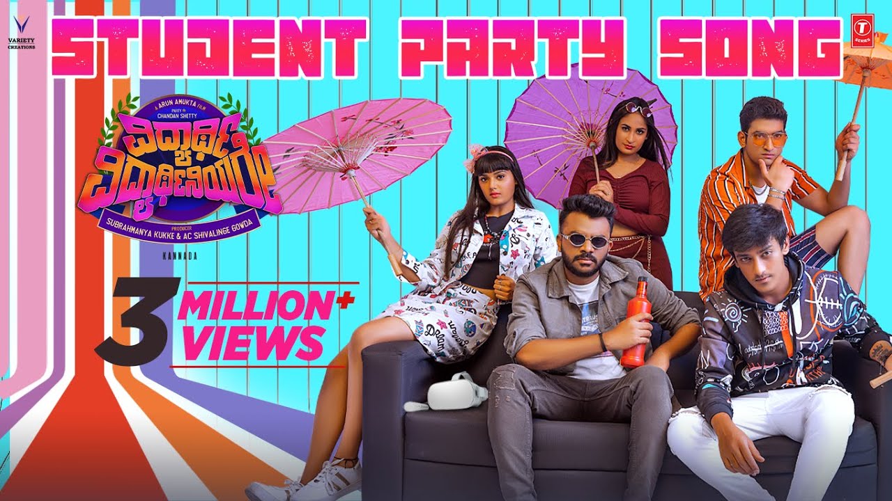 Student Party Video Song | Vidyarthi Vidyarthiniyare Movie | Chandan Shetty, Manoj | Vijeth Krishna