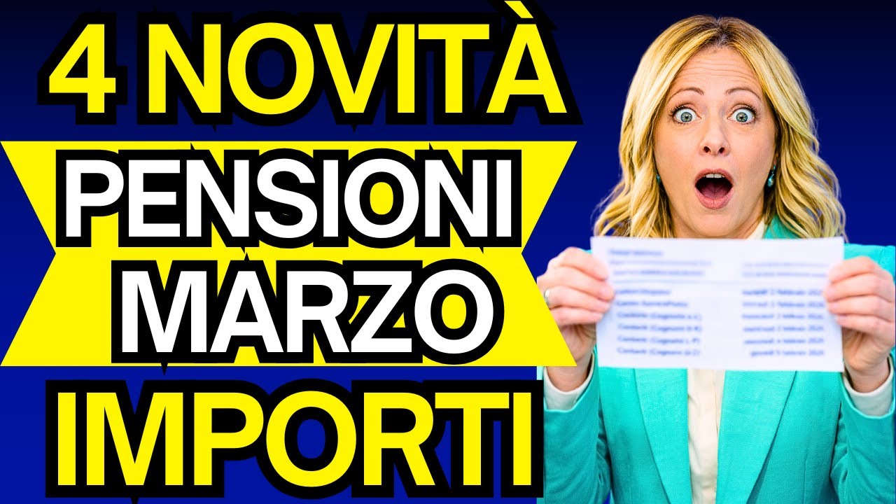 PENSIONI MARZO 2026 ❗️Pu&ograve; Cambiare Tutto: Aumenti, Arretrati e Nuove Trattenute