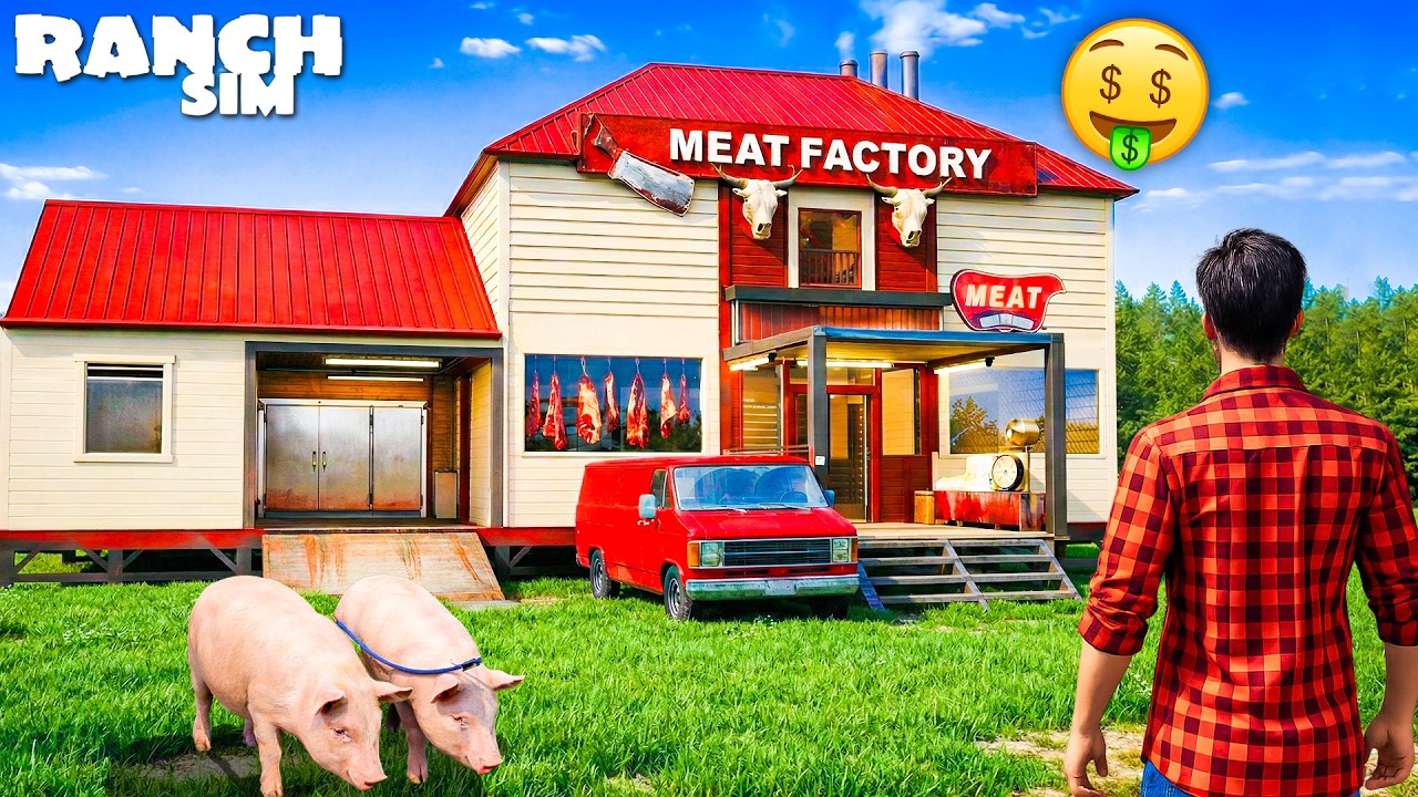 I BUILD ULTIMATE MEAT FACTORY 🏭 | RANCH SIMULATOR GAMEPLAY