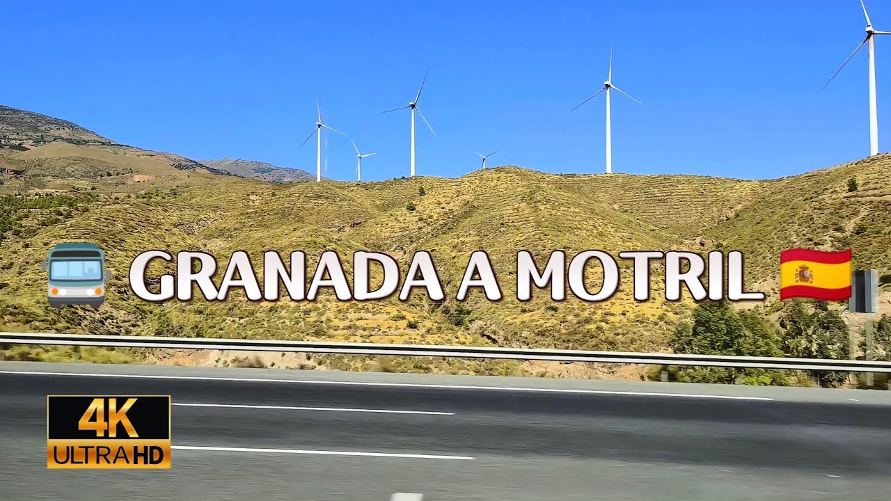 🔥TAN HERMOSO 🚍 Recorrido en autobús de Granada a Motril 🇪🇸 4K
