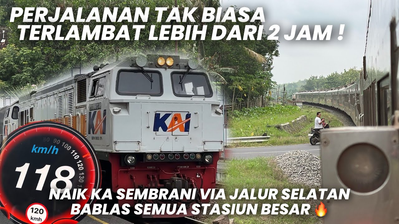 PERJALANAN LUAR BIASA AKIBAT JALUR TAK DAPAT DI LEWATI‼️Naik KA Sembrani Memutar via Jalur Selatan