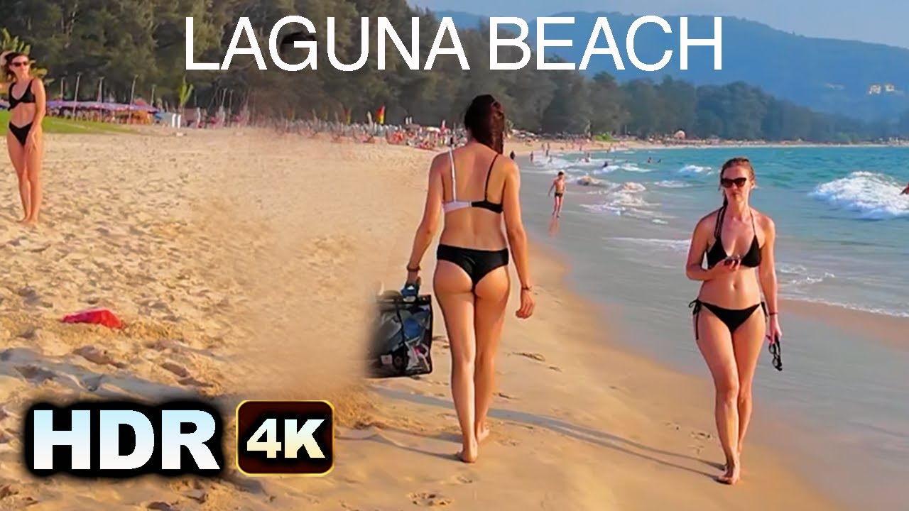 HDR 4K // Laguna Beach Phuket  Bang Tao Beach  Dusit Thani Resort - Virtual Walk Thailand APRIL 2024