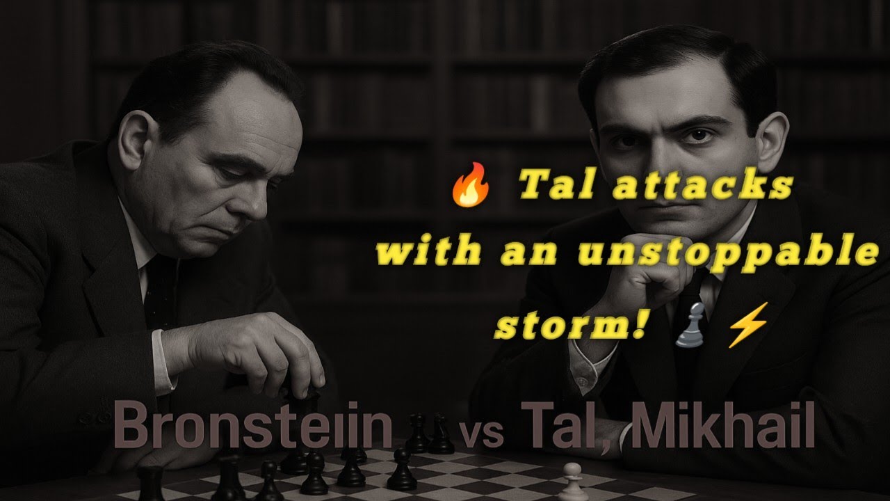 Tal vs Bronstein | A Legendary Firestorm – Sacrifices & Brilliant Checkmate!