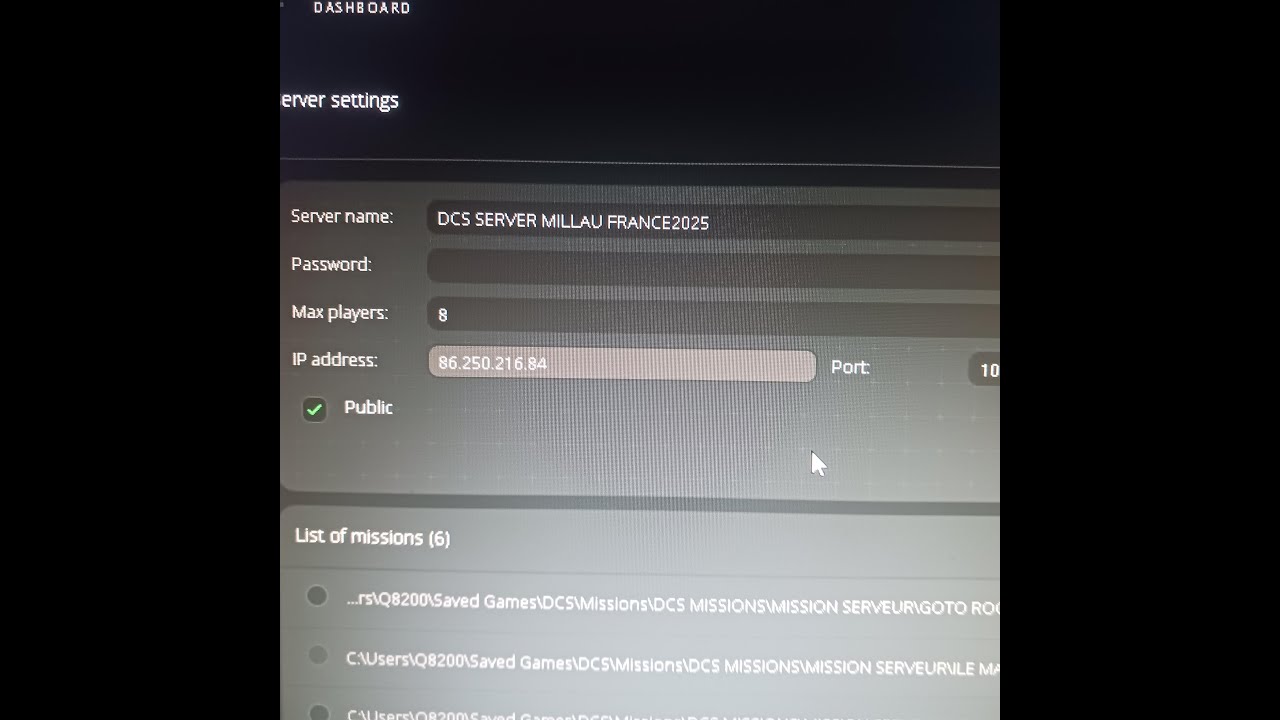 NOUVEAU    DCS SERVER MILLAU FRANCE2025  IP address: 86.250.216.84   Port: 10308