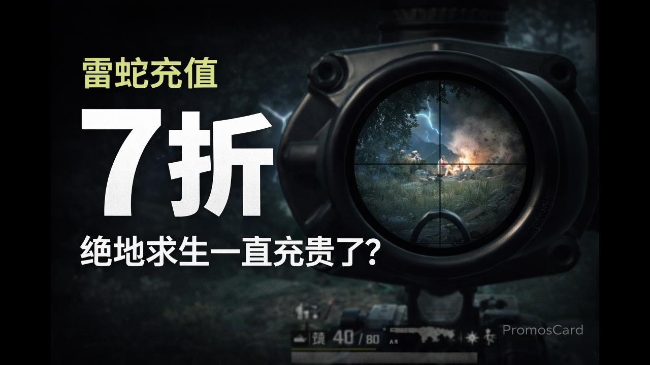 原来绝地求生一直充贵了？雷蛇7折充值方法