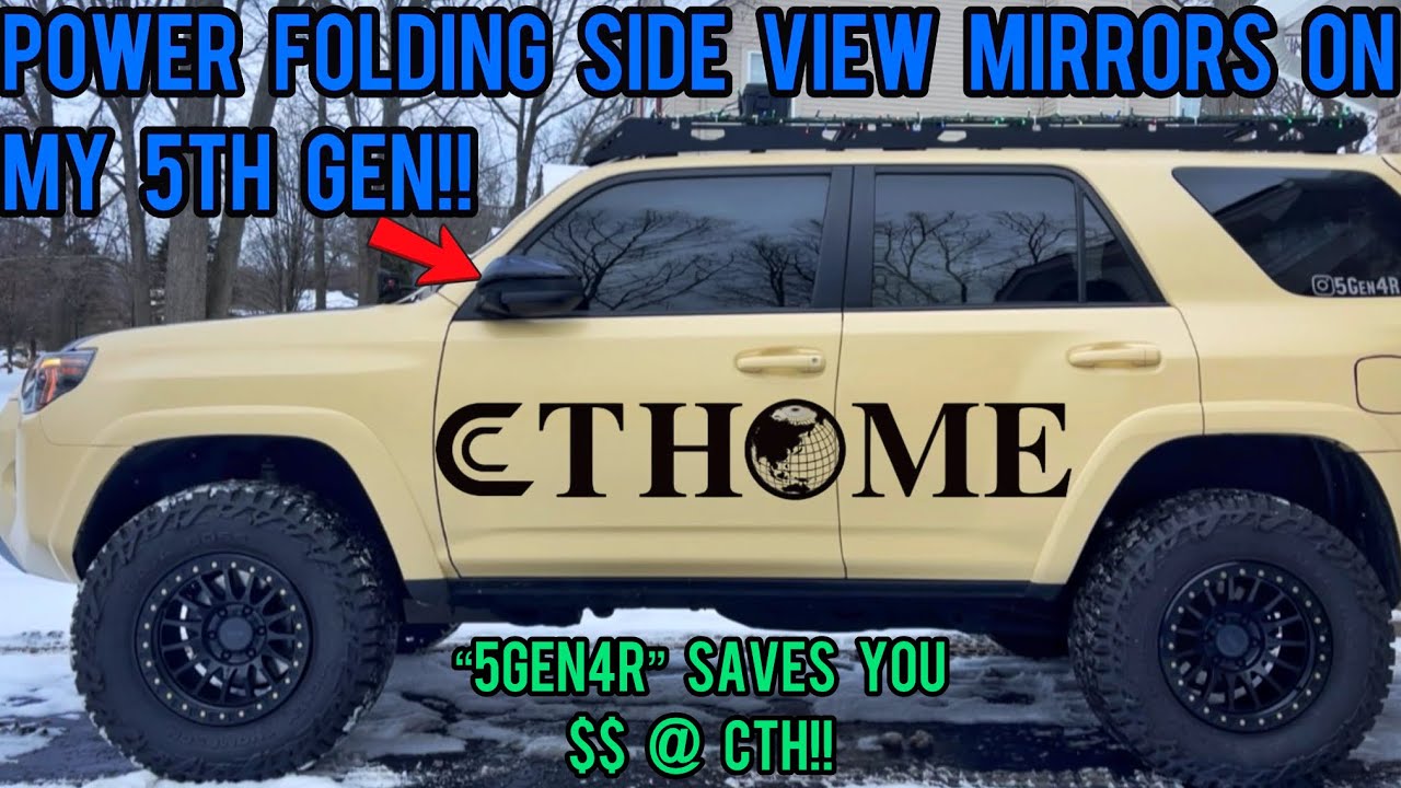 How to Install Power Folding Side View Mirrors on your 5th Gen 4Runner!
