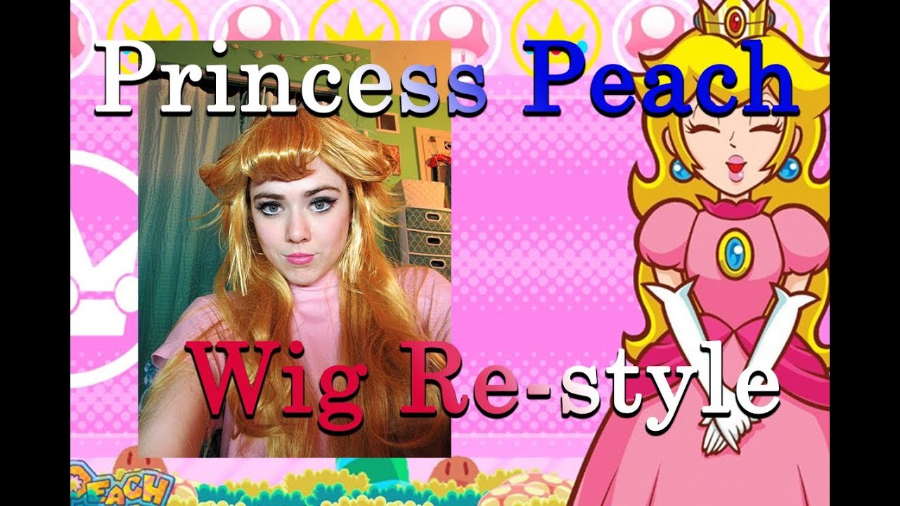 ~Princess Peach Wig Re-Style~Timelapse