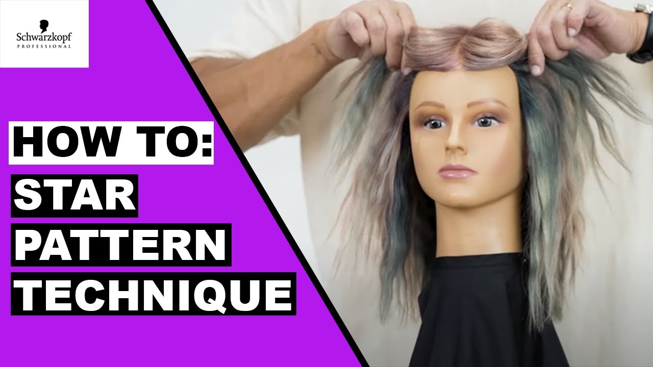 Schwarzkopf Tutorials: 2000's Star Pattern Hair Color Technique ft. @Bescene | Schwarzkopf USA