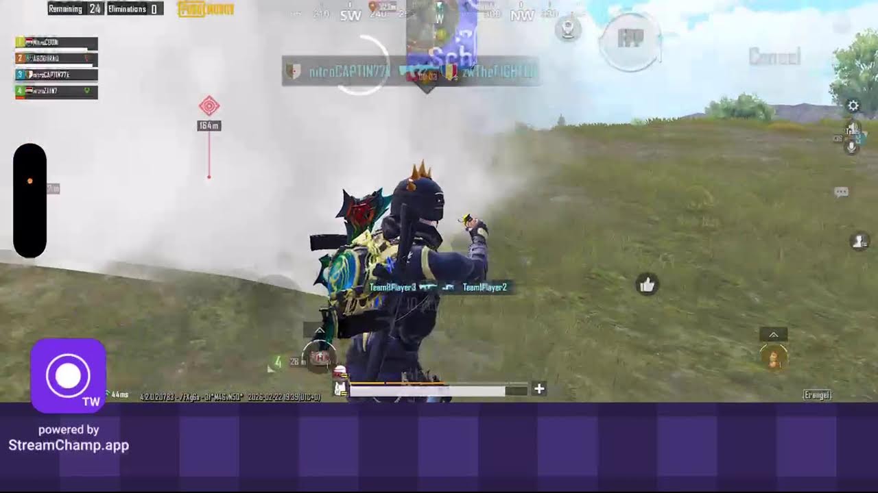 Broadcast powered by StreamChamp