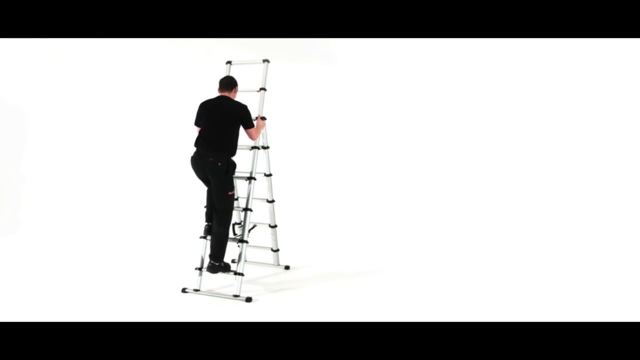 Uitschuifladder telesteps hoe gebruik je die veilig en in verschillende hoogtes