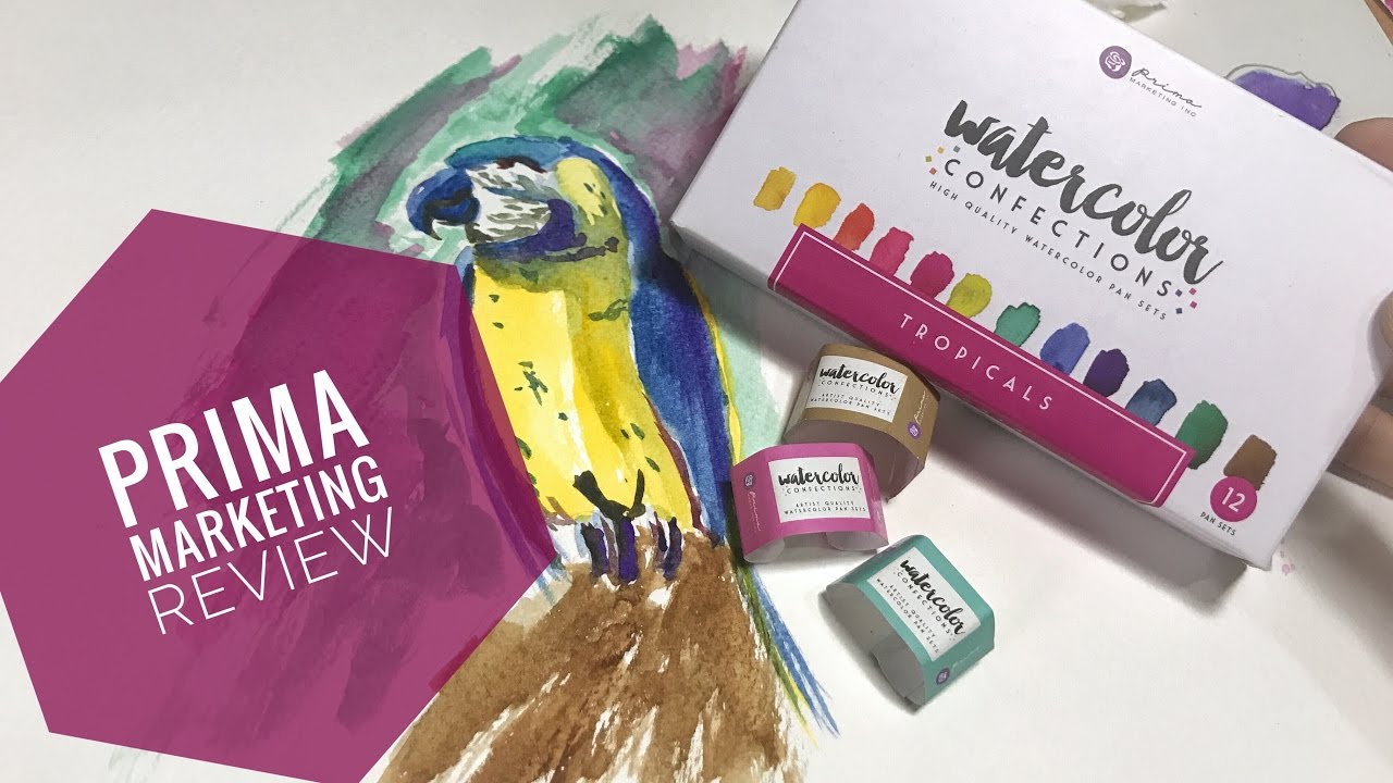 Prima Marketing Watercolor Confections Tropicals Set Review!