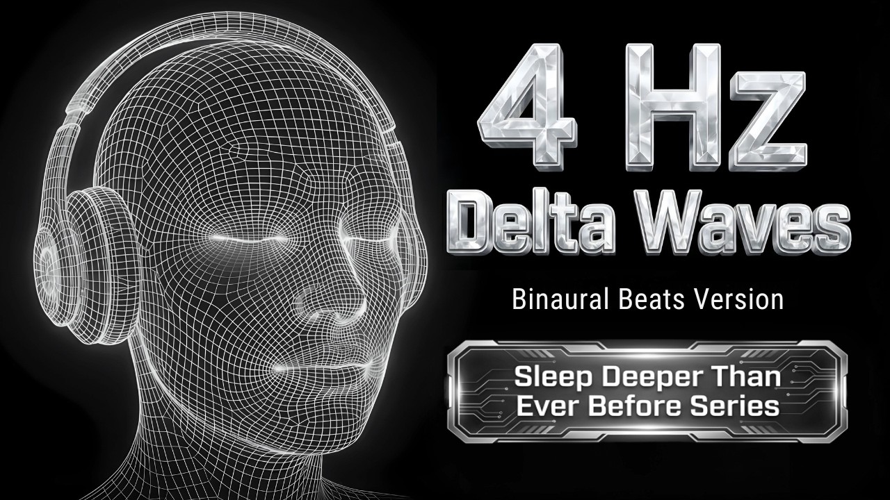 4 Hz Delta Waves Binaural Beats | Sleep Deeper Than Ever Before Series (Black Screen)