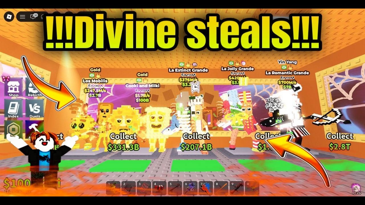 STEALING CRAZY BRAINROT IN PUBLIC SERVER (INSANE STEALS!!!!) Steal a Brainrot