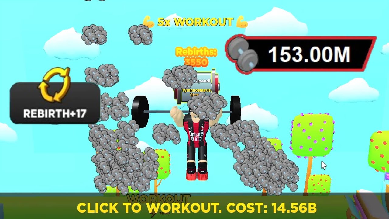 New Personal Record 153 MILLION Strength & +17 Rebirth on Strongman Simulator