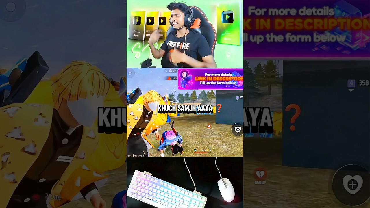 When Big YouTuber🤯 SRM Gaming Against Me😎🔥#starflagff #shorts #freefire #foryou