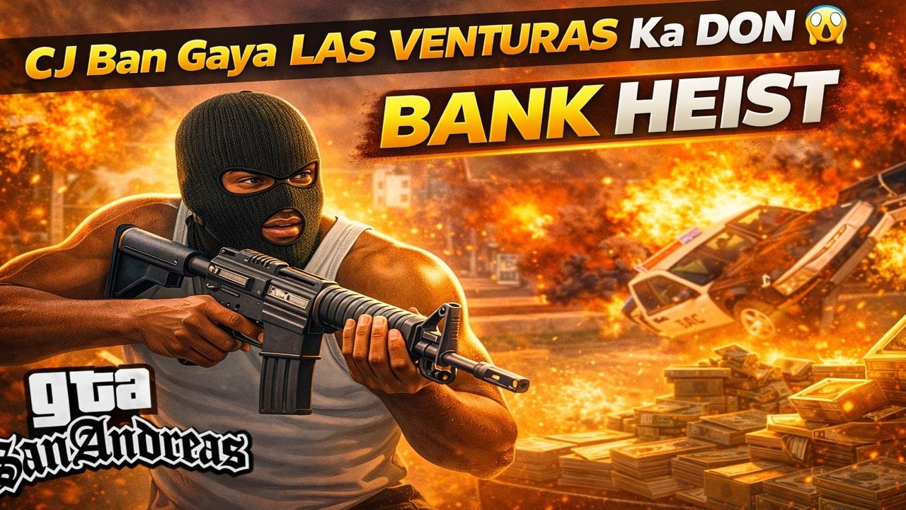 Kya CJ Small Town Bank ko Loot Kar Fir Se Ameer Ho Payega | GTA San Andreas Full Gameplay