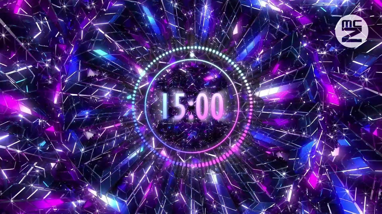 💜 15 Minute Timer | Focus & Relax Countdown with Music | Digital Visuals | McZerrill