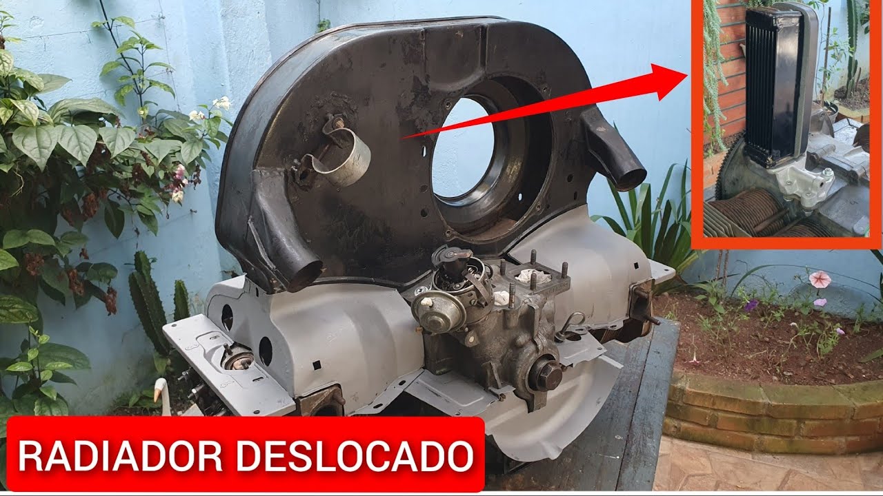 Fusca - Capela e radiador de óleo deslocado