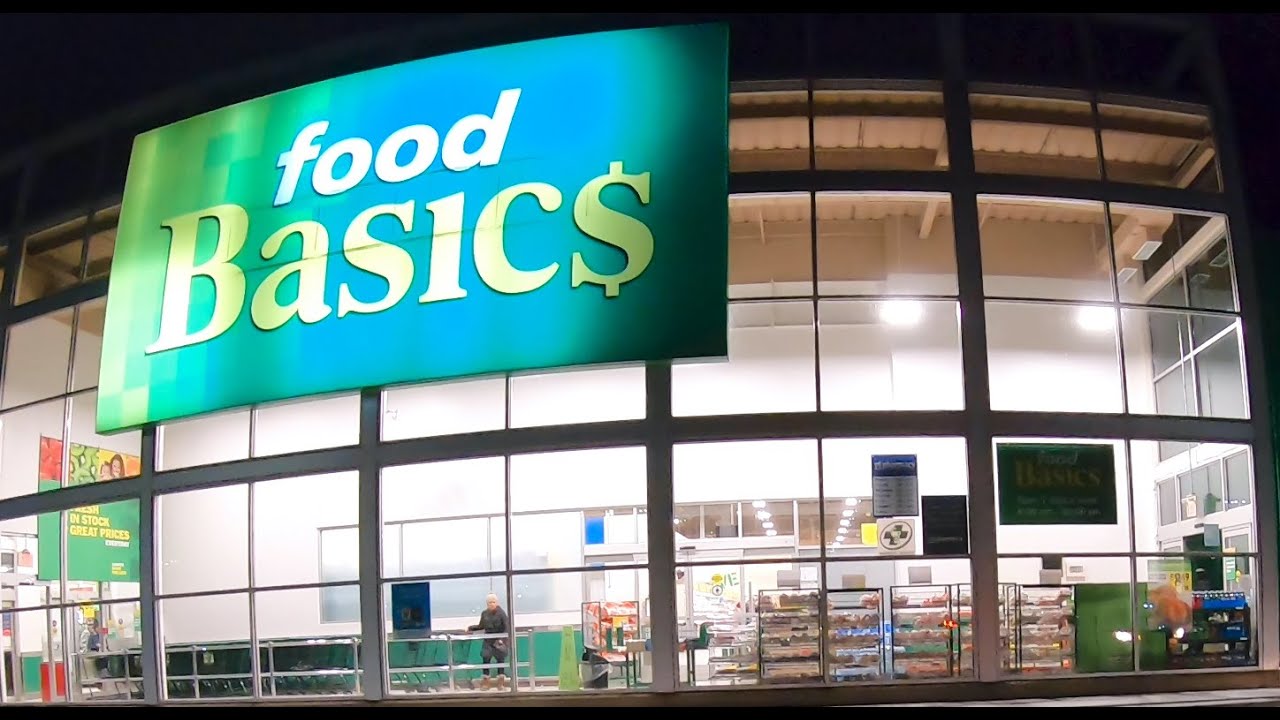 POV Supermarket Shopping - Food Basics in Niagara Falls, Ontario, Canada - Feb 2020