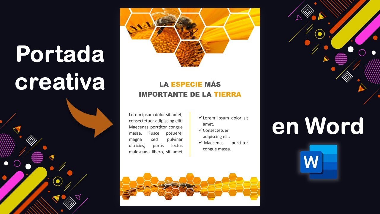Como crear una portada en Word