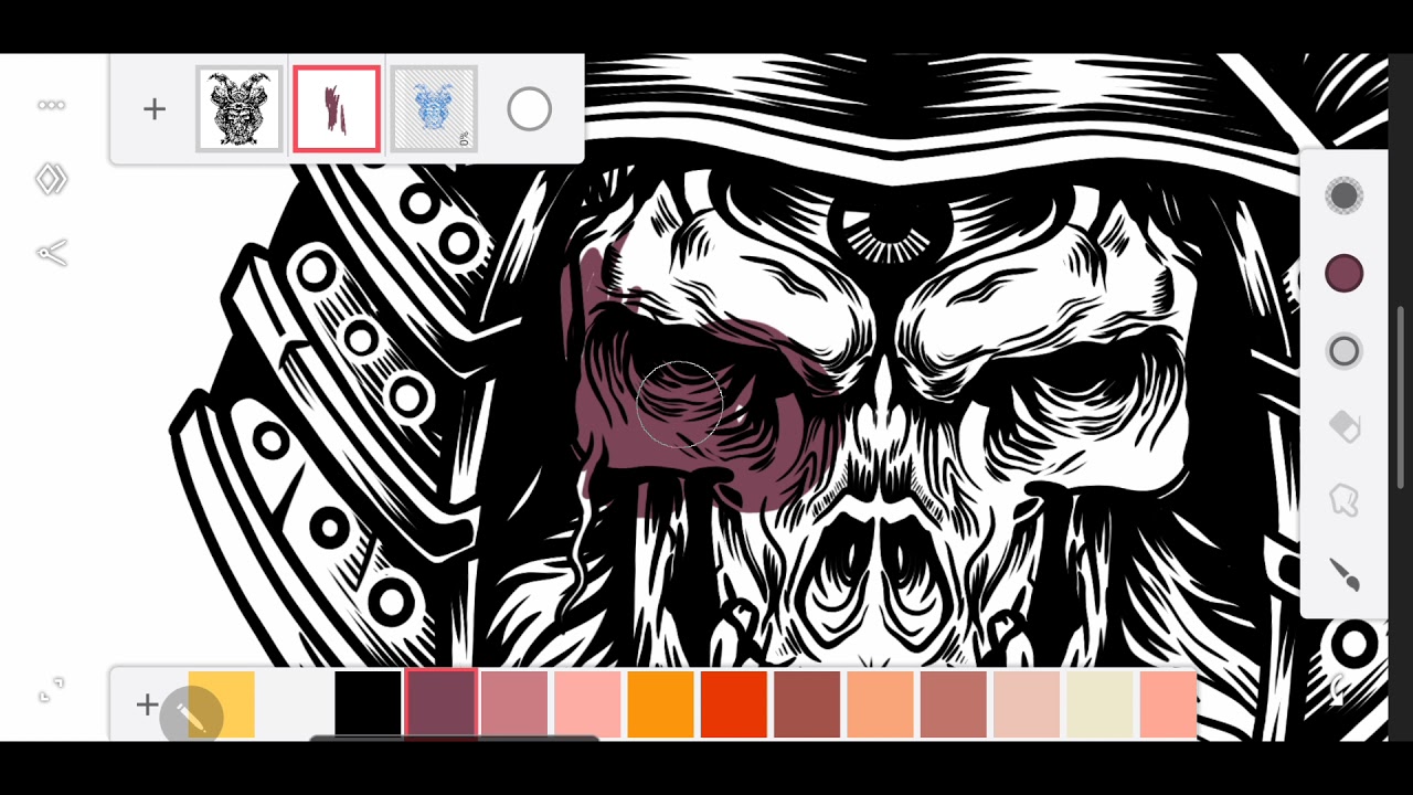 time lapse digital painting with infinite painter