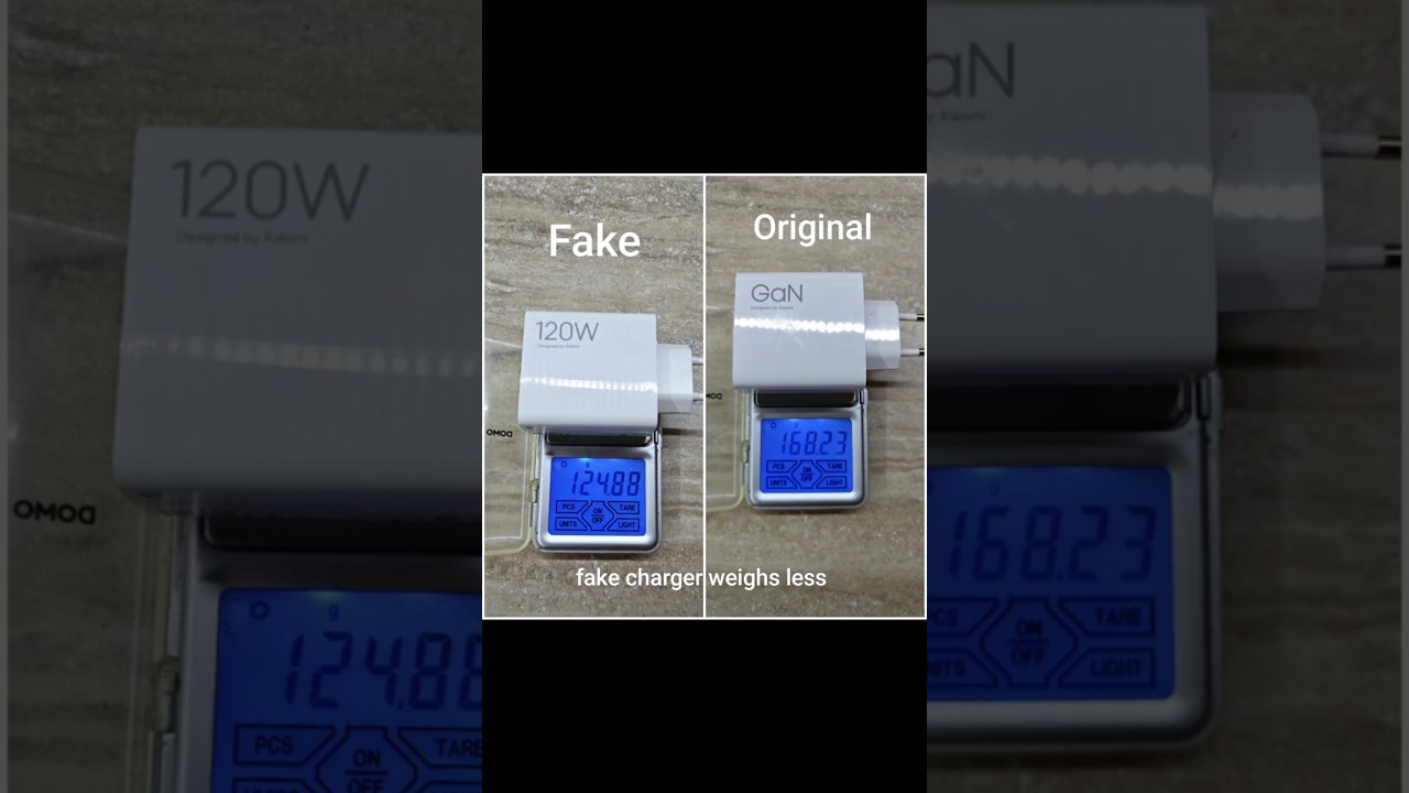 Xiaomi 120W charger difference between Original and Fake #xiaomi #xiaomicharger