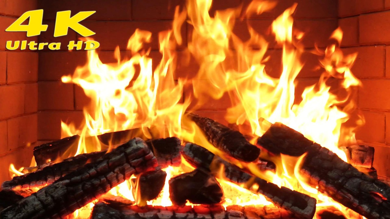 🔥 Winter Fireplace Cabin Retreat. 4K Fireplace video loop nights. Calm and cozy fireplace atmosphere