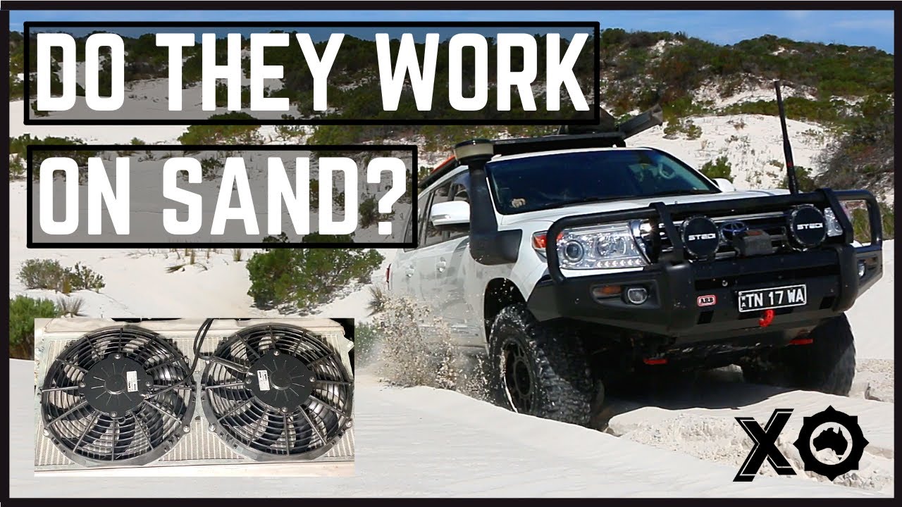 Pt. II | INTERCOOLER FANS on SAND | Low Speed - High Load | Landcruiser 200 series off-road