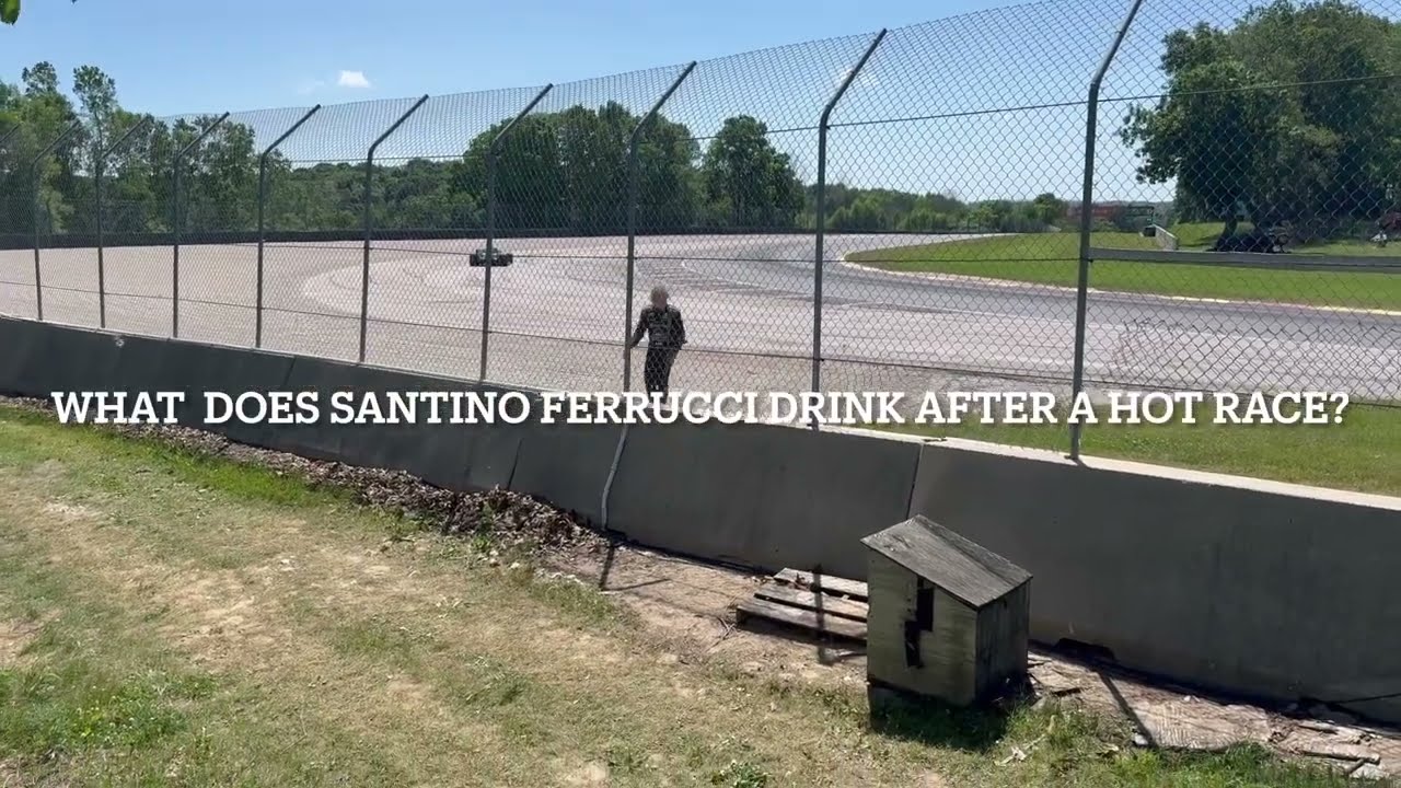 What does Santino Ferrucci Drink after a Hot Race?