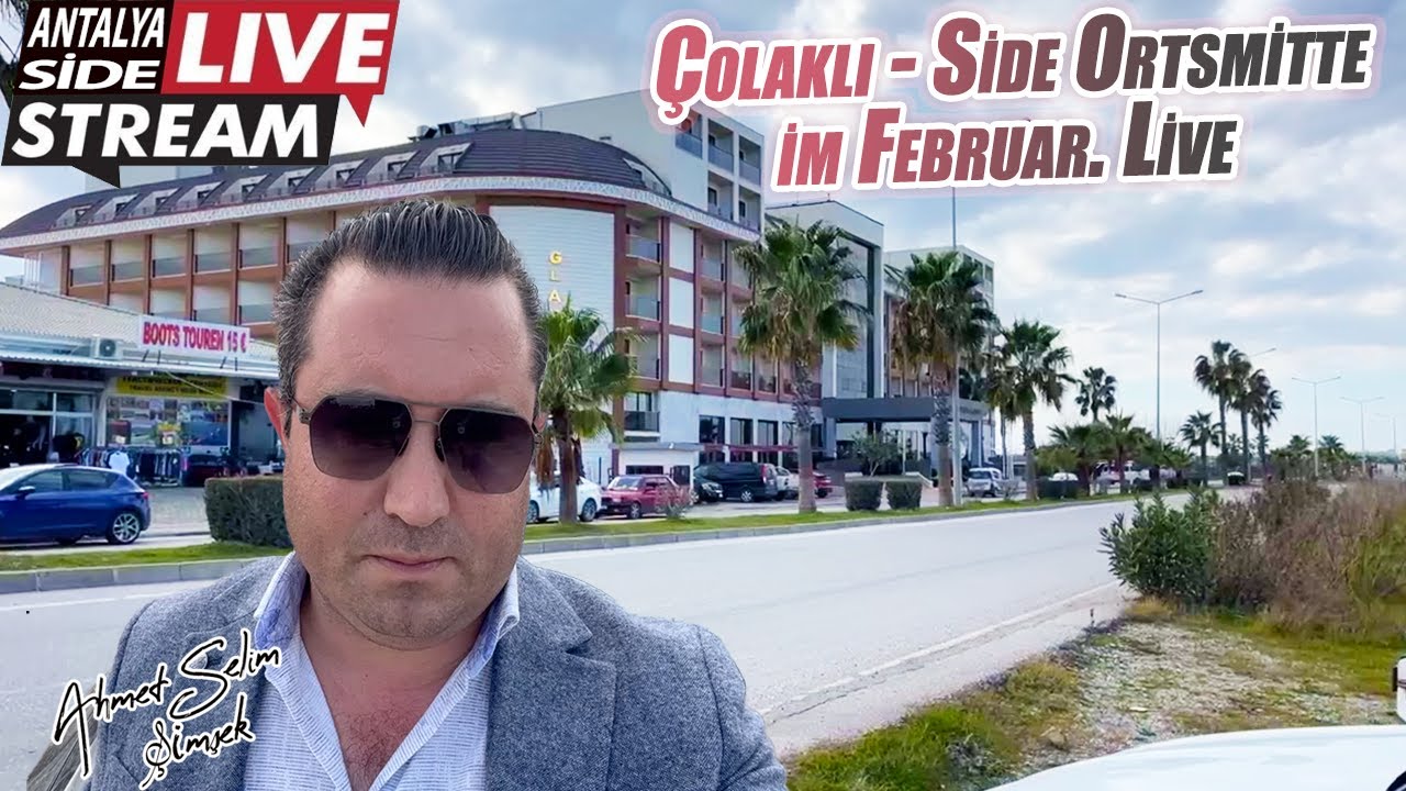 Çolaklı - Side Ortsmitte im Februar. Live