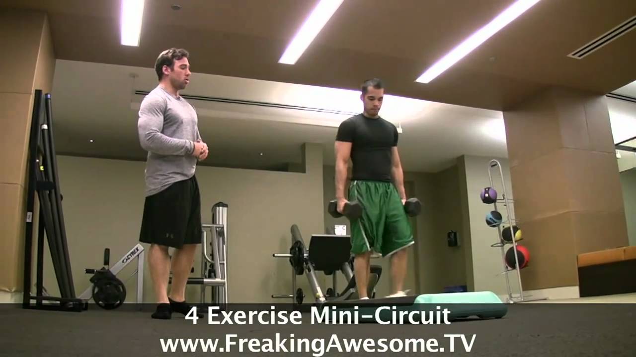 Intense 4 Exercises Circuit Training